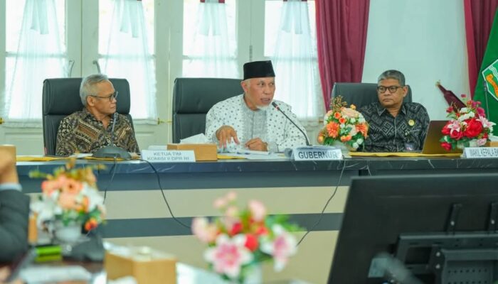Percepatan Pendistribusian dana TKD Sumbar, Mahyeldi Minta Dukungan Komisi II DPR RI