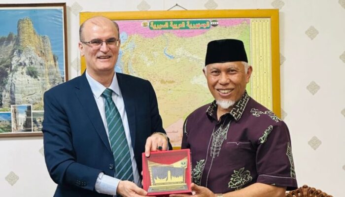 Bertemu Dubes Suriah, Gubernur Sumbar Bahas Peluang Kerja Sama Pendidikan, Pertukaran Mahasiswa