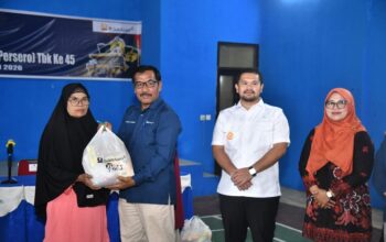 Hari Ulang Tahun ke-45, PTBA Ombilin Berbagi 550 Paket Sembako