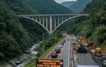 Polres Padang Panjang Siaga Antisipasi Kemacetan: Jalur Lembah Anai Dibuka Mulai Pukul 17.00 Hingga 08.00 WIB