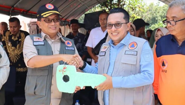 BNPB Resmikan 66 Unit Hunian Sementara di Kabupaten Tanah Datar